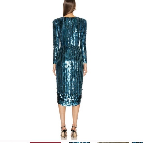 NEW Reve Riche Miesha Dress in Forest Green - Picture 2 of 5